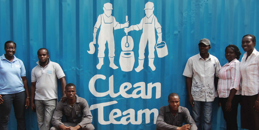 The Clean Team service team in Kumasi, Ghana
