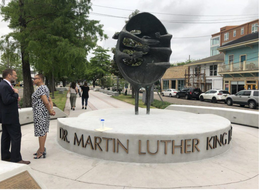 Frank Hayden's Monument Restored:  The Hayden Plaza stands as a site honoring & celebrating Dr. Martin Luther King.  The restoration and revitalization of the site and the monument was Diane Jones Allen's design challenge & objective.  