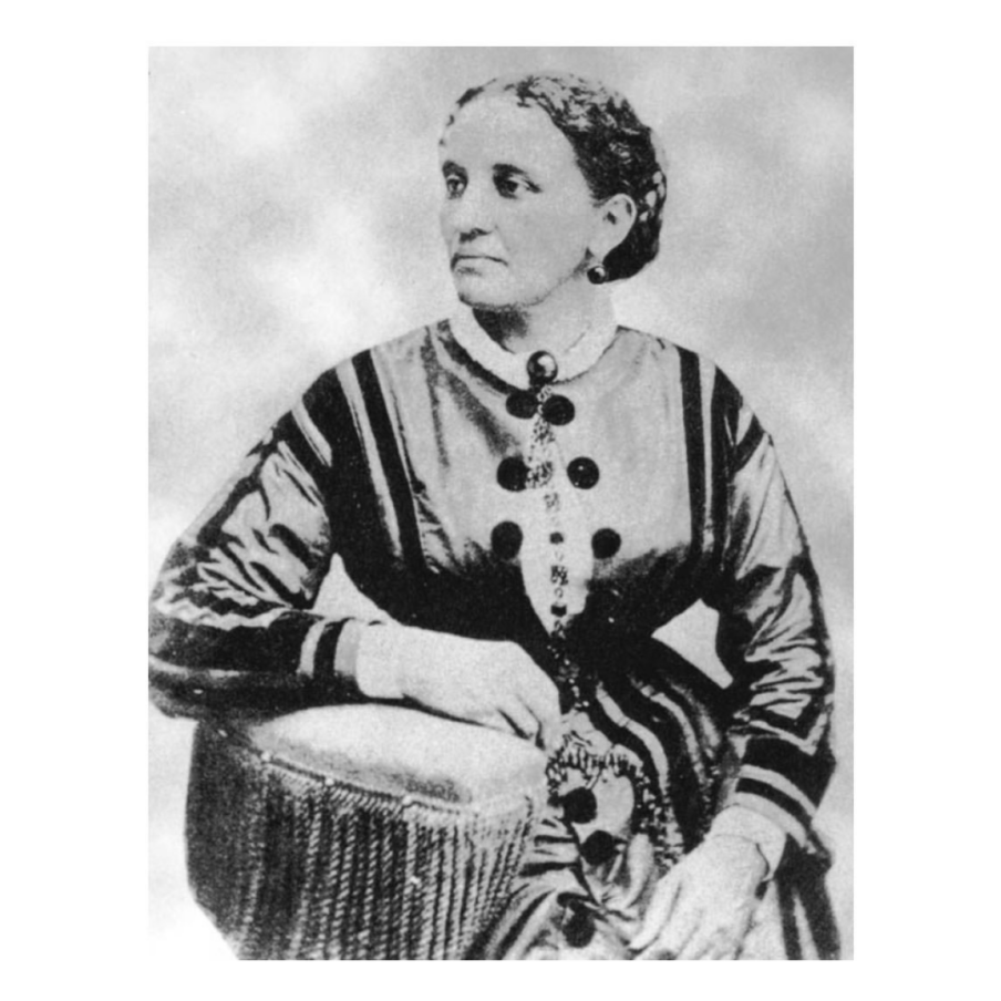 Black and White sitting portrait of Elizabeth Keckley taken in 1870